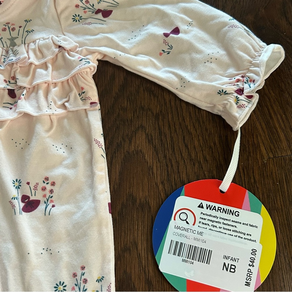 Magnetic Me Li’l Red Modal Ruffle Neck Coverall Little Red Riding Hood - Picture 4 of 8